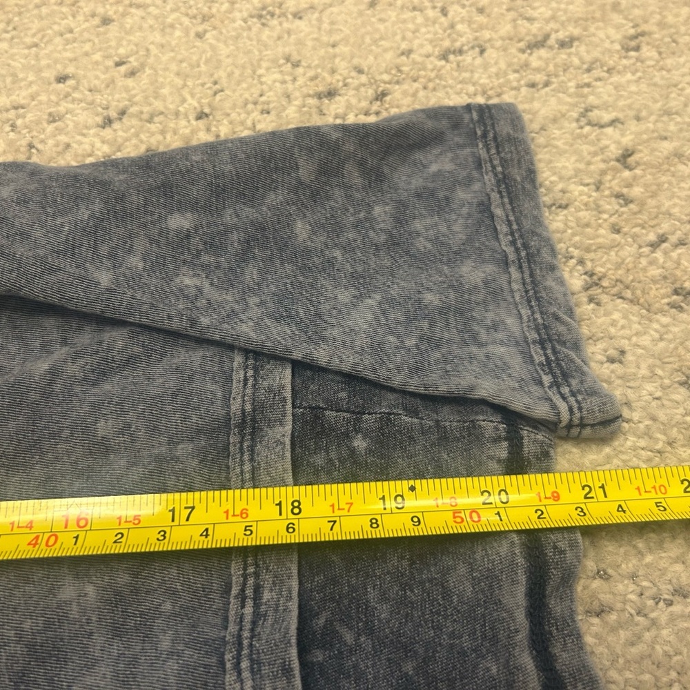We The Free Gray and Blue Patchwork Top - Picture 12 of 15